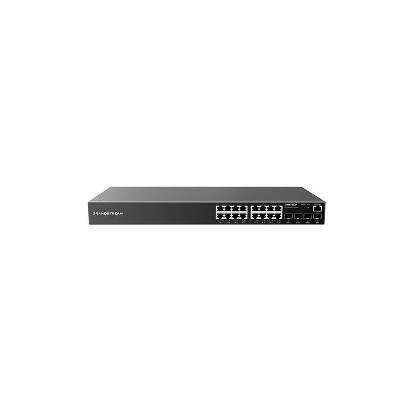 Grandstream GWN7802P Switch PoE Gestionado L2+ 16 Puertos Gigabit + 4 SFP