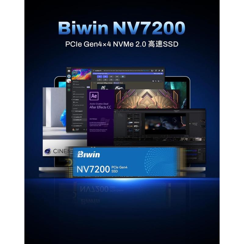 Biwin NV7200 SSD M.2 1TB PCIe Gen 4