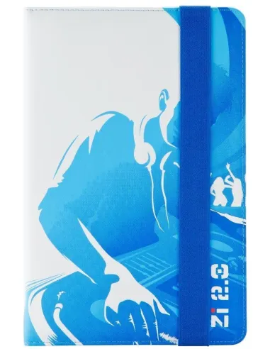 Ziron ZR112 Funda para Tablets hasta 8" Azul/Blanco