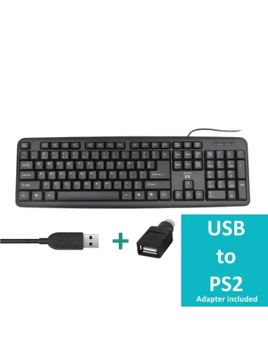 Ewent EW3109 Teclado Compacto Negro