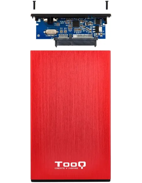 TooQ TQE-2527R Caja Externa 2.5" SATA3 micro USB-B 3.0 Rojo