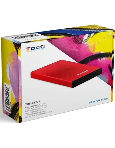 TooQ TQE-2527R Caja Externa 2.5" SATA3 micro USB-B 3.0 Rojo