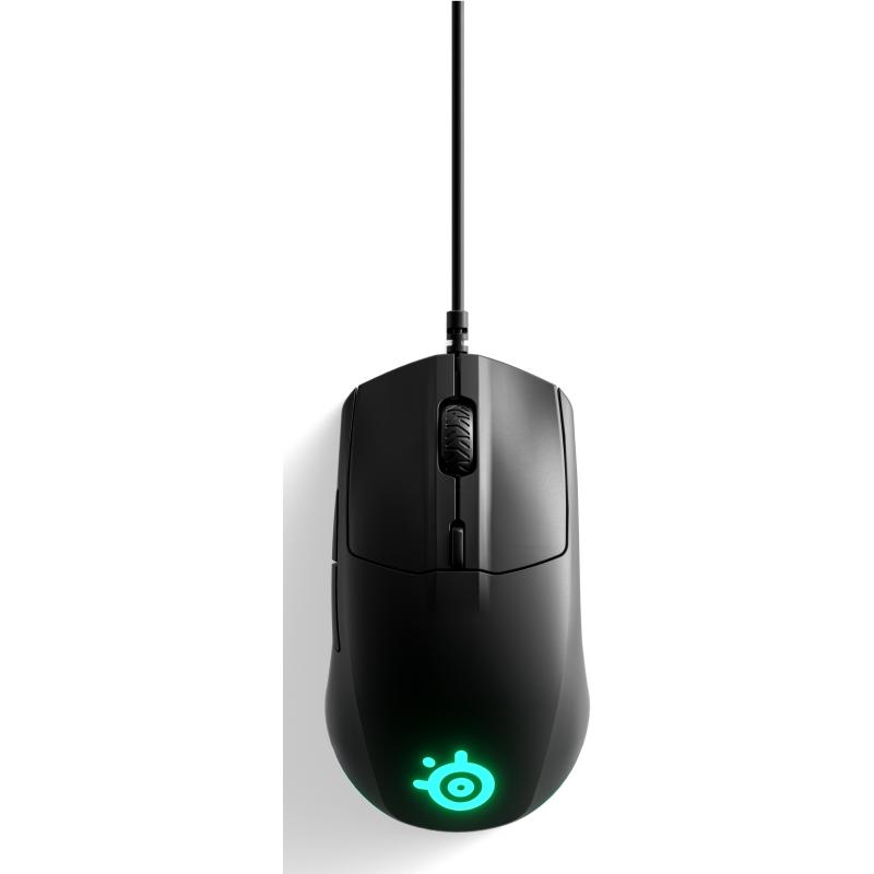 SteelSeries Rival 3 Ratón Gaming USB-A 8500 DPI Negro