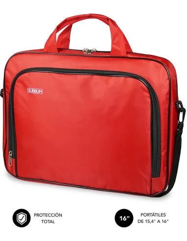 Subblim Oxford Funda para Portátil de 16" Rojo
