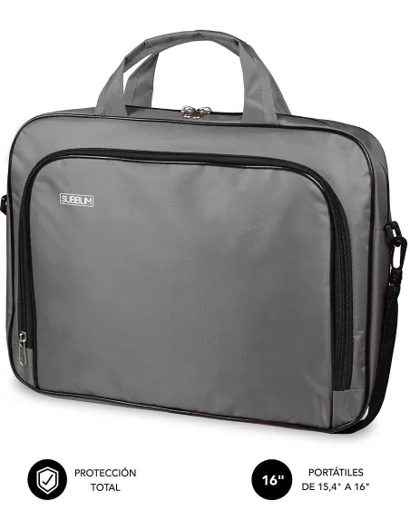 Subblim Oxford Funda para Portátil de 16" Gris