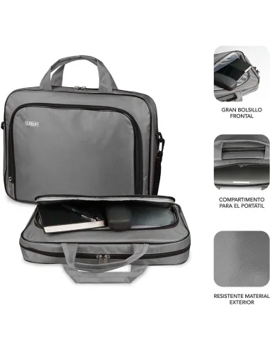 Subblim Oxford Funda para Portátil de 16" Gris