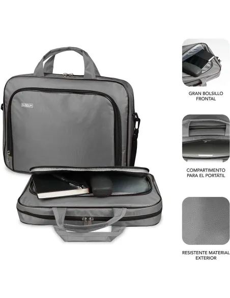Subblim Oxford Funda para Portátil de 16" Gris