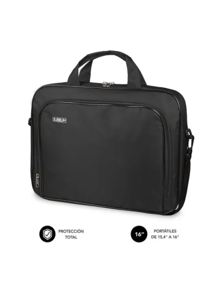 Subblim Oxford Maletín para Portátil hasta 16" Negro