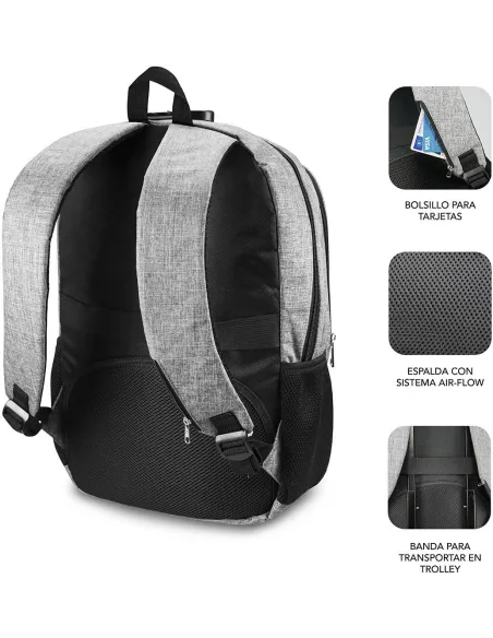 Subblim SUB-BP-1UL0001 Mochila para Portátil 16" Gris