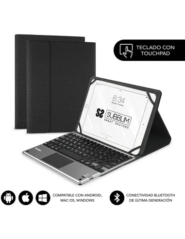 Subblim Keytab Pro SUB-KT2-BTP001 Funda con Teclado Bluetooth 10.1" Negro