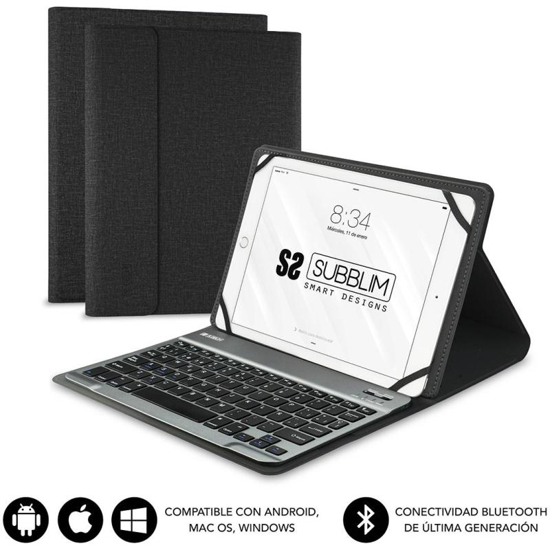 Subblim SUB-KT2-BT0001 Funda con Teclado Bluetooth 10.1" Negro