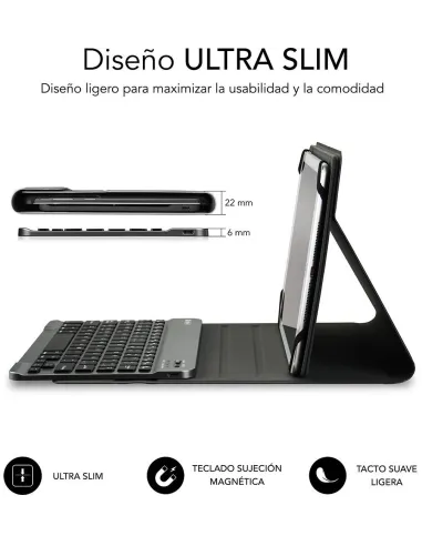Subblim SUB-KT2-BT0001 Funda con Teclado Bluetooth 10.1" Negro