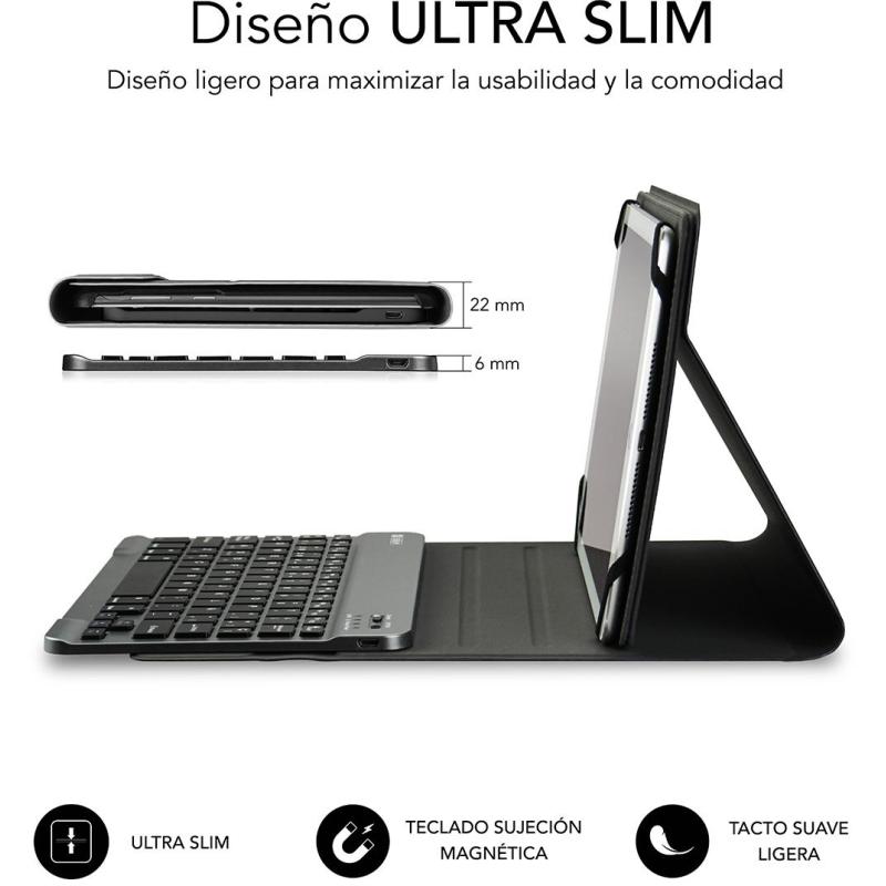 Subblim SUB-KT2-BT0001 Funda con Teclado Bluetooth 10.1" Negro