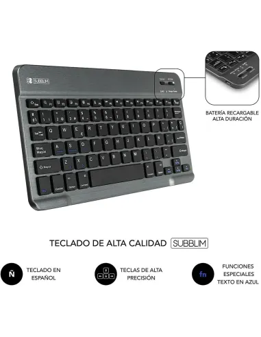 Subblim SUB-KT2-BT0001 Funda con Teclado Bluetooth 10.1" Negro