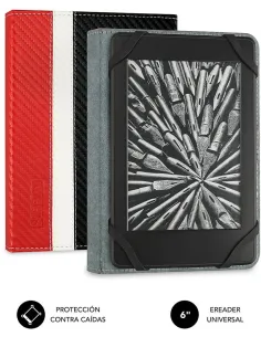 Subblim Clever SUB-CUE-1EC002 Funda Universal para Ebook 6" Rojo-1331977