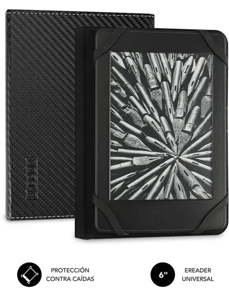 Subblim Clever SUB-CUE-1EC001 Funda Universal para Ebook 6" Negro