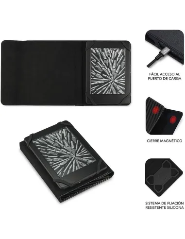 Subblim Clever SUB-CUE-1EC001 Funda Universal para Ebook 6" Negro