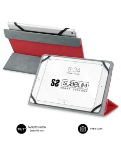 Subblim Freecam Funda Universal para Tablet 10,1" Rojo-1331960