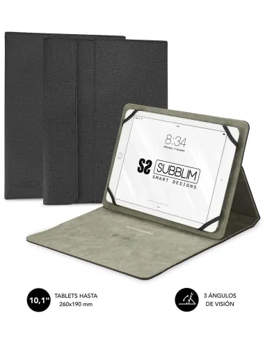 Subblim Clever Funda Universal para Tablet 10,1" Negro