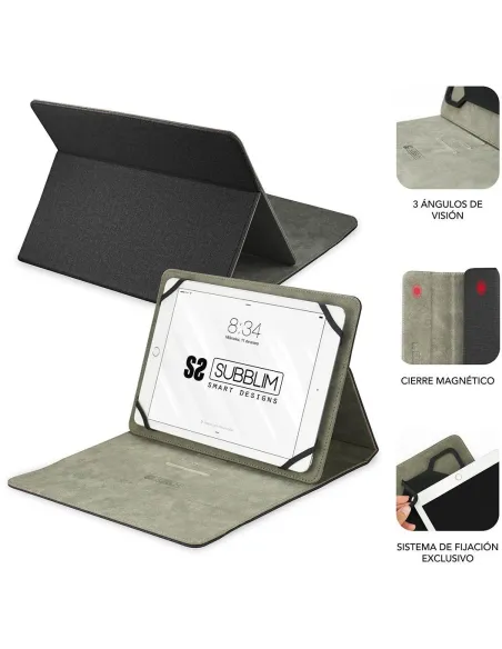 Subblim Clever Funda Universal para Tablet 10,1" Negro