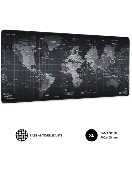 Subblim XL World SUB-MP-01PUW01 Alfombrilla Negra