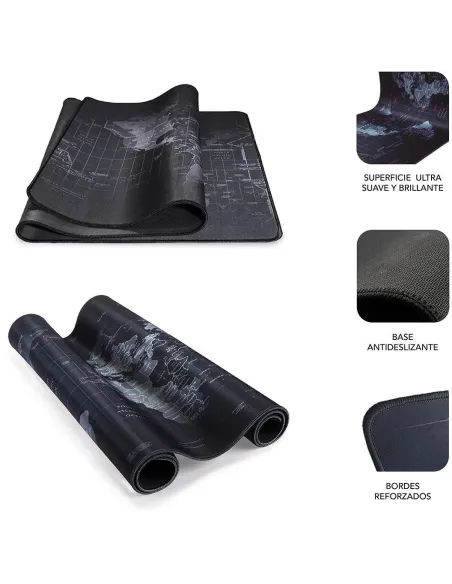 Subblim XL World SUB-MP-01PUW01 Alfombrilla Negra
