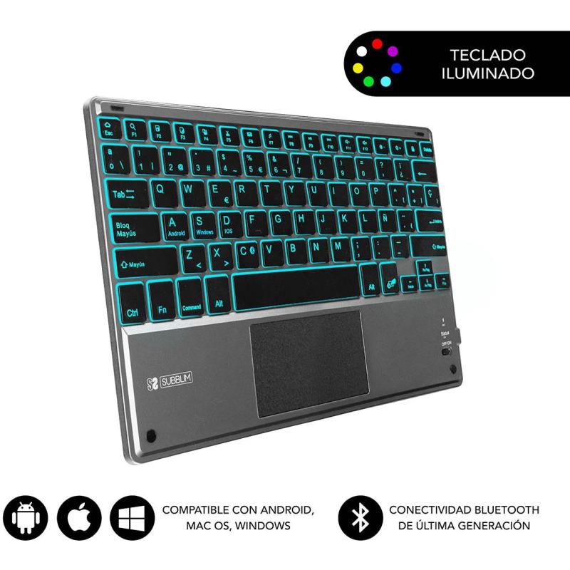 Subblim SUB-KBT-SMBT51 Teclado Inalámbrico Gris