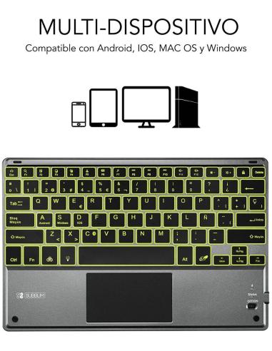 Subblim SUB-KBT-SMBT51 Teclado Inalámbrico Gris
