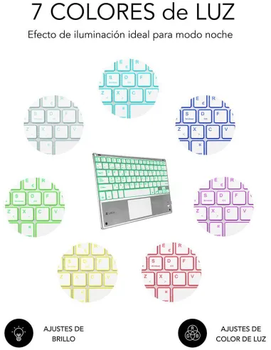 Subblim SUB-KBT-SMBT50 Teclado Inalámbrico Plata