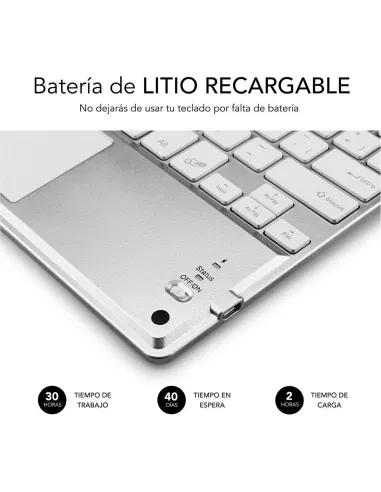 Subblim SUB-KBT-SMBT50 Teclado Inalámbrico Plata
