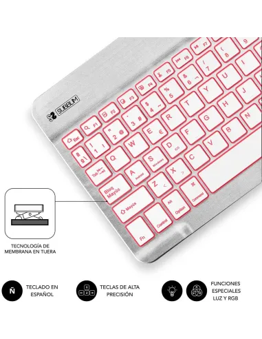 Subblim SUB-KBT-SMBL30 Teclado Inalámbrico Plata