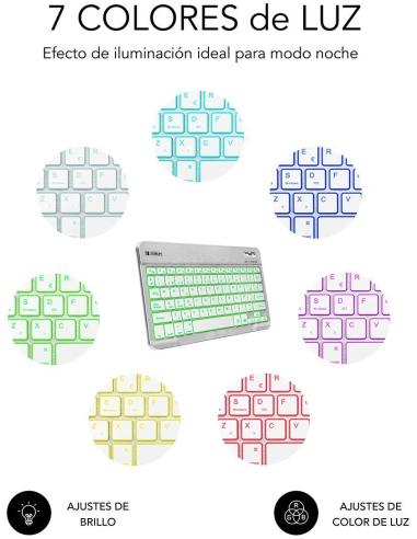 Subblim SUB-KBT-SMBL30 Teclado Inalámbrico Plata
