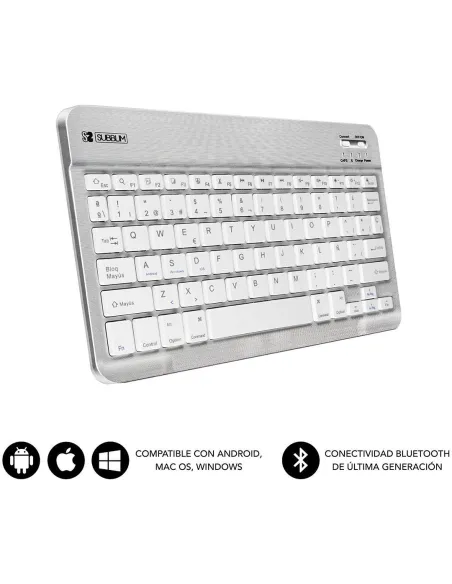 Subblim SUB-KBT-SM0001 Teclado Bluetooth Plata