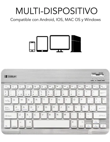 Subblim SUB-KBT-SM0001 Teclado Bluetooth Plata