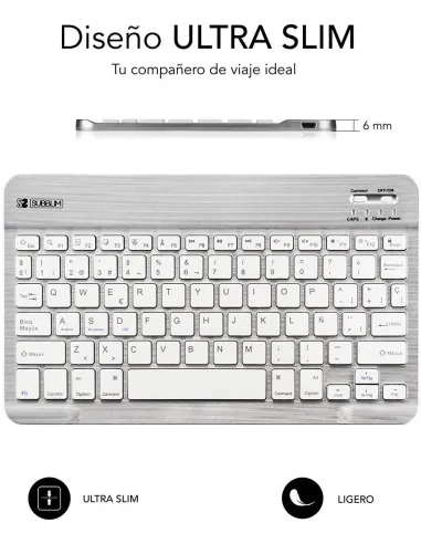 Subblim SUB-KBT-SM0001 Teclado Bluetooth Plata