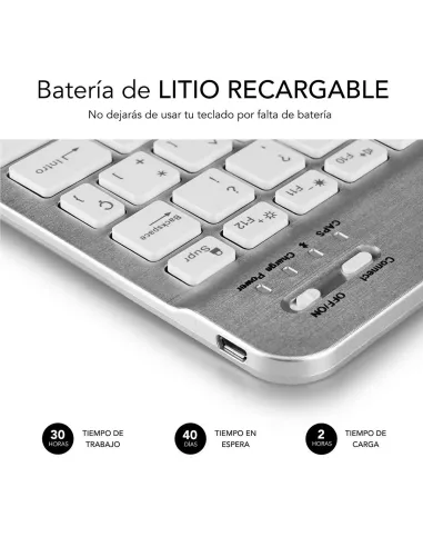 Subblim SUB-KBT-SM0001 Teclado Bluetooth Plata