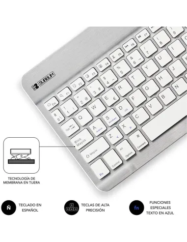 Subblim SUB-KBT-SM0001 Teclado Bluetooth Plata