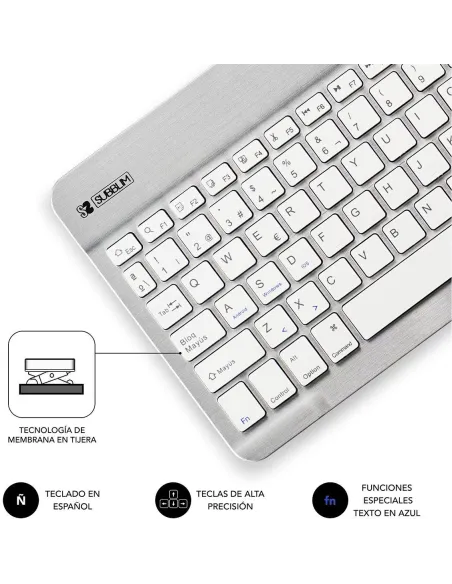Subblim SUB-KBT-SM0001 Teclado Bluetooth Plata