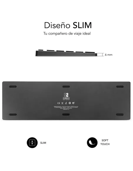 Subblim SUB-KB-3ADE301 Teclado Inalámbrico Gris