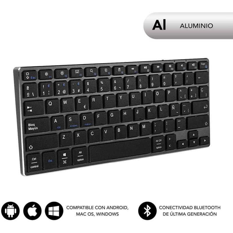 Subblim SUB-KB-3ADC201 Teclado Inalámbrico Negro