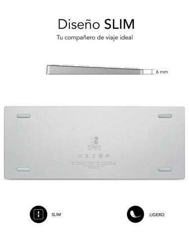 Subblim SUB-KB-3ADC200 Teclado Inalámbrico Plata