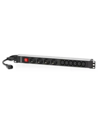 Salicru SPS PDU Regleta 4 Tomas Schuko + 6 Tomas IEC con Interruptor para Rack 19"