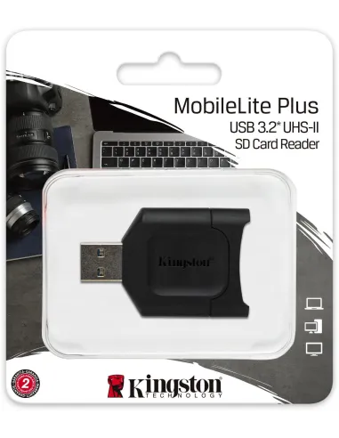 Kingston MobileLite Plus MLP Lector de Tarjetas USB-A 3.2 Negro