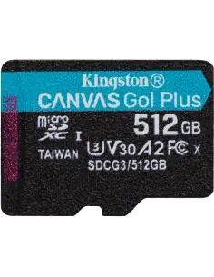 Kingston Canvas Go Plus MicroSDXC 512GB UHS-I U3 V30 Clase 10