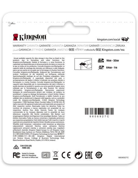 Kingston Canvas Go Plus MicroSDXC 512GB UHS-I U3 V30 Clase 10