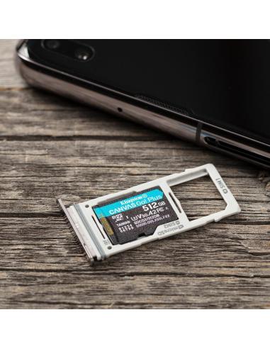 Kingston Canvas Go Plus MicroSDXC 512GB UHS-I U3 V30 Clase 10