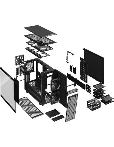 Fractal Design Define 7 Solid Cristal Templado USB-C 3.2 Negra