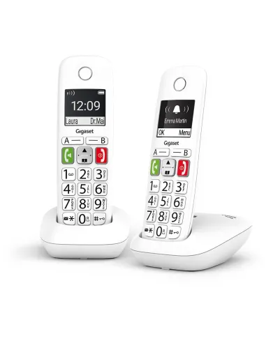 Gigaset E290 Duo Teléfono Inalámbrico Blanco