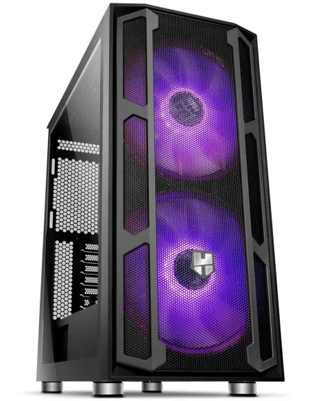 Nox Hummer Nova Cristal Templado USB 3.0 aRGB Negro