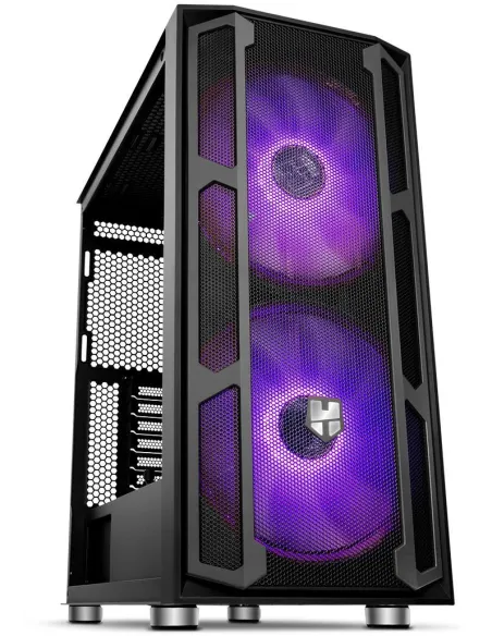 Nox Hummer Nova Cristal Templado USB 3.0 aRGB Negro